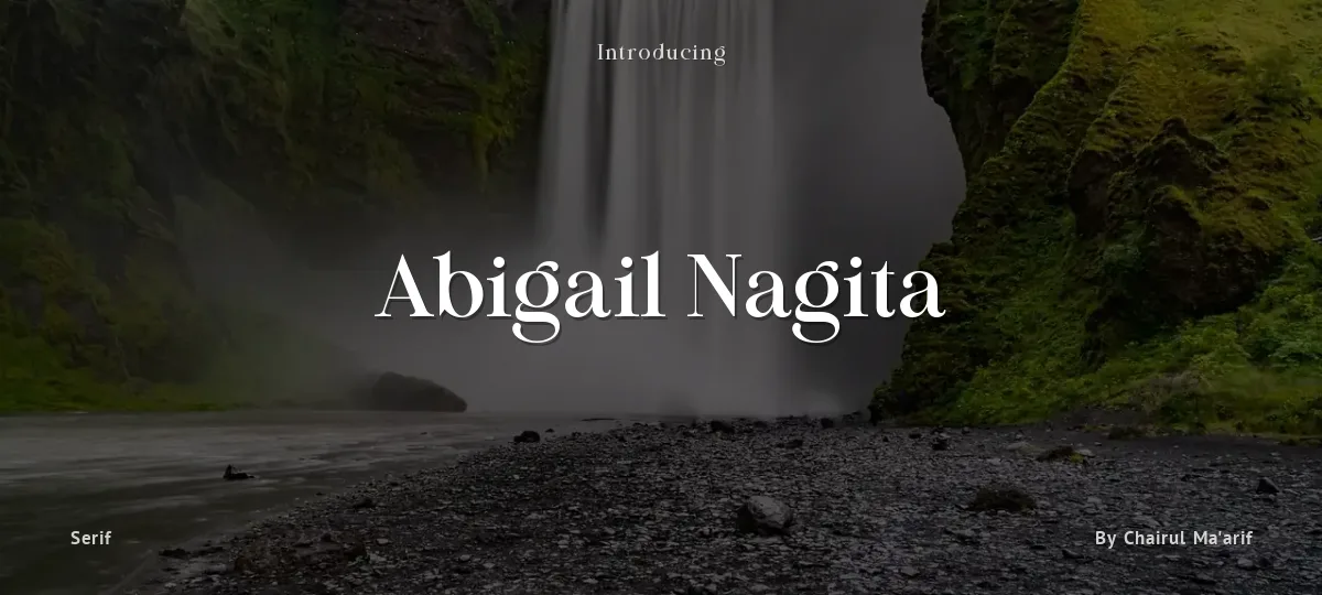 Abigail Nagita font preview