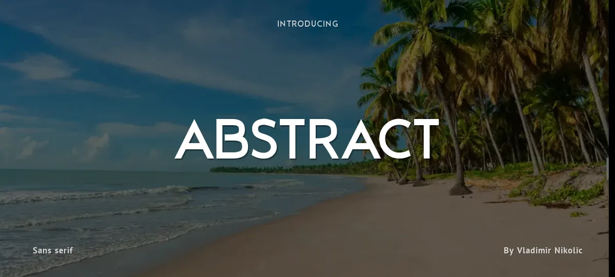 Abstract font preview