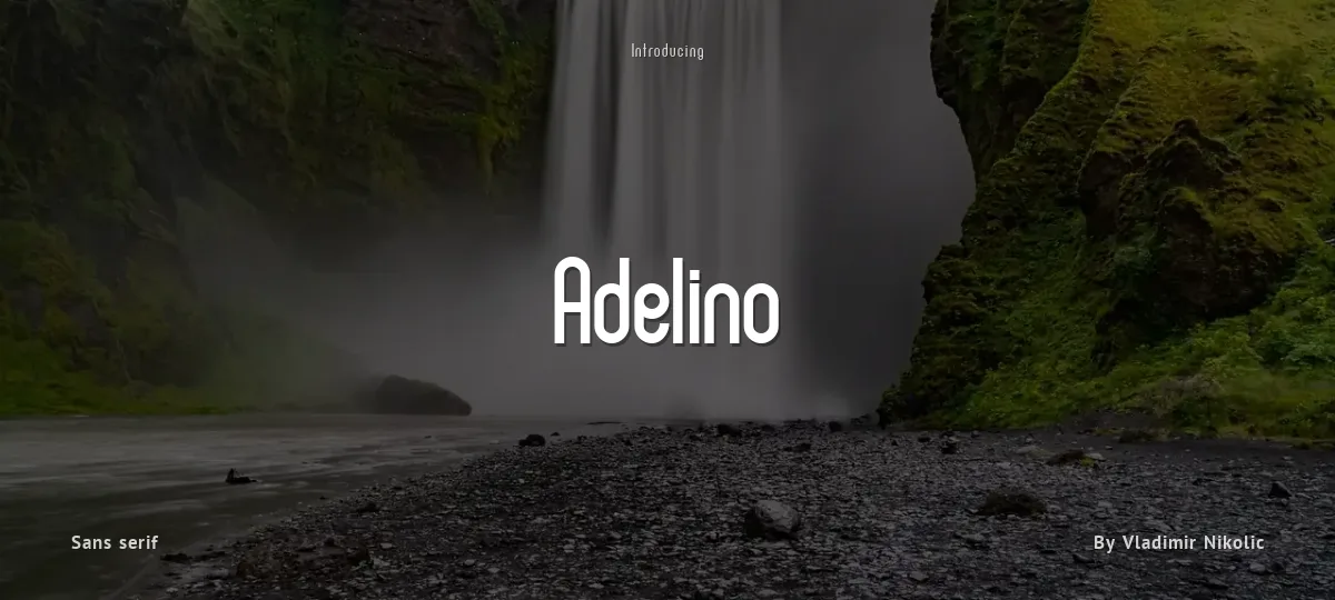 Adelino font preview