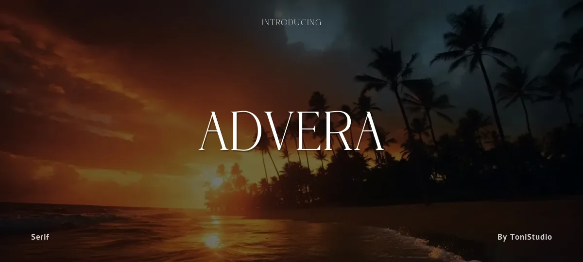 Advera font preview