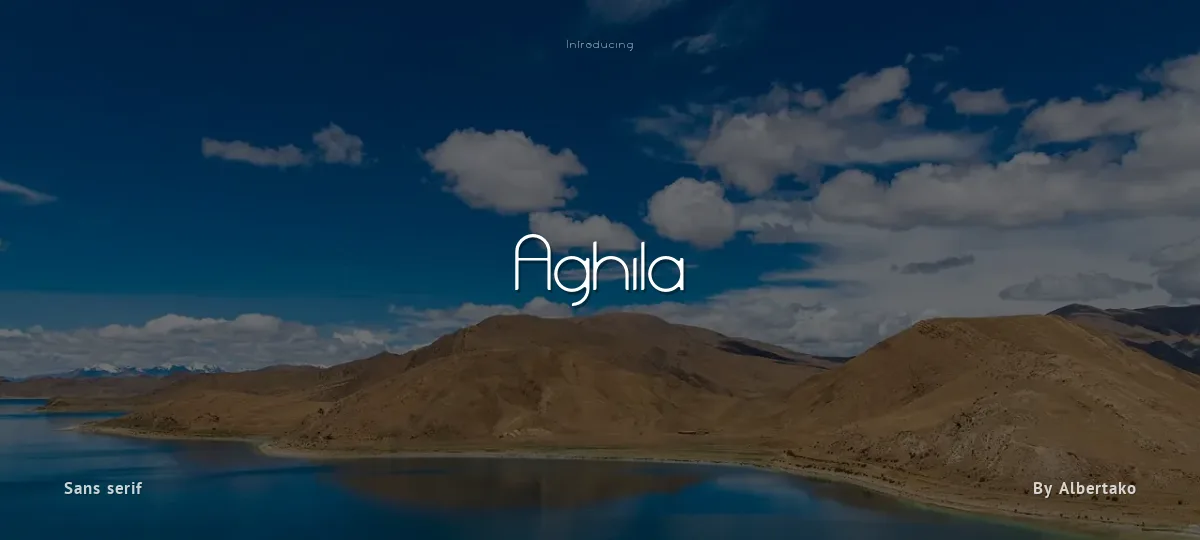 Aghila font preview
