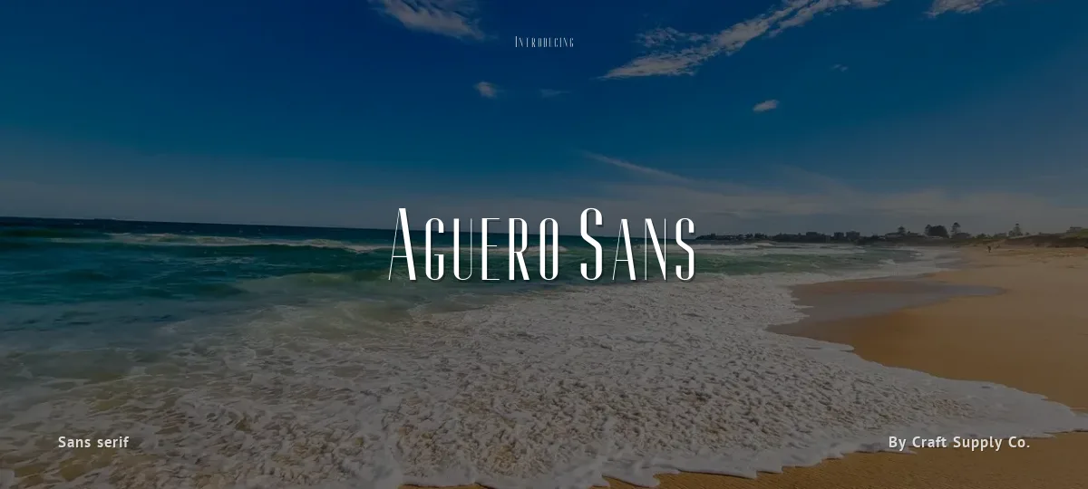 Aguero Sans font preview