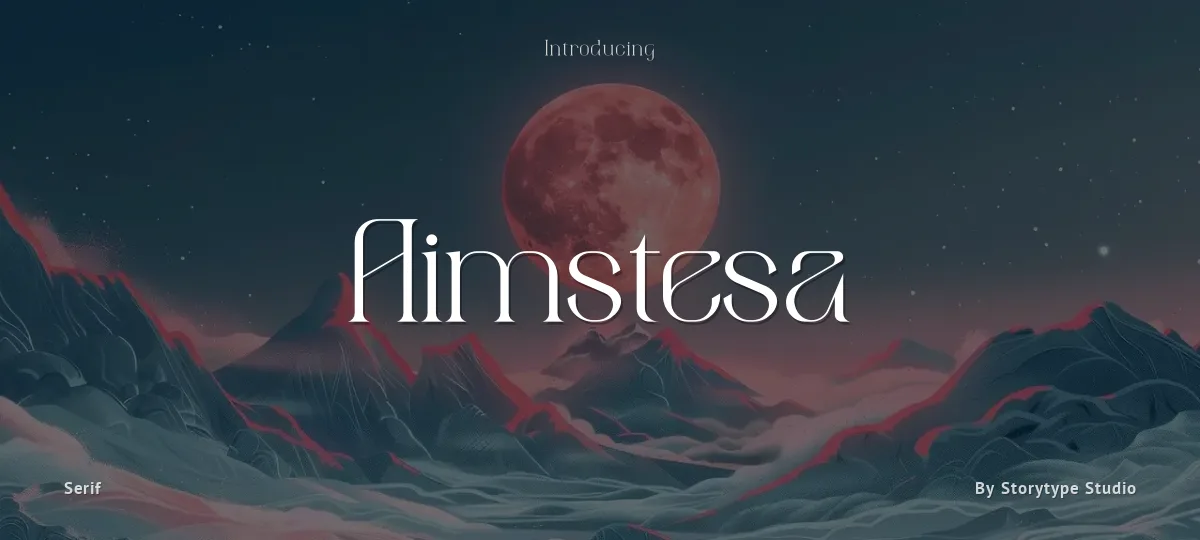 Aimstesa font preview