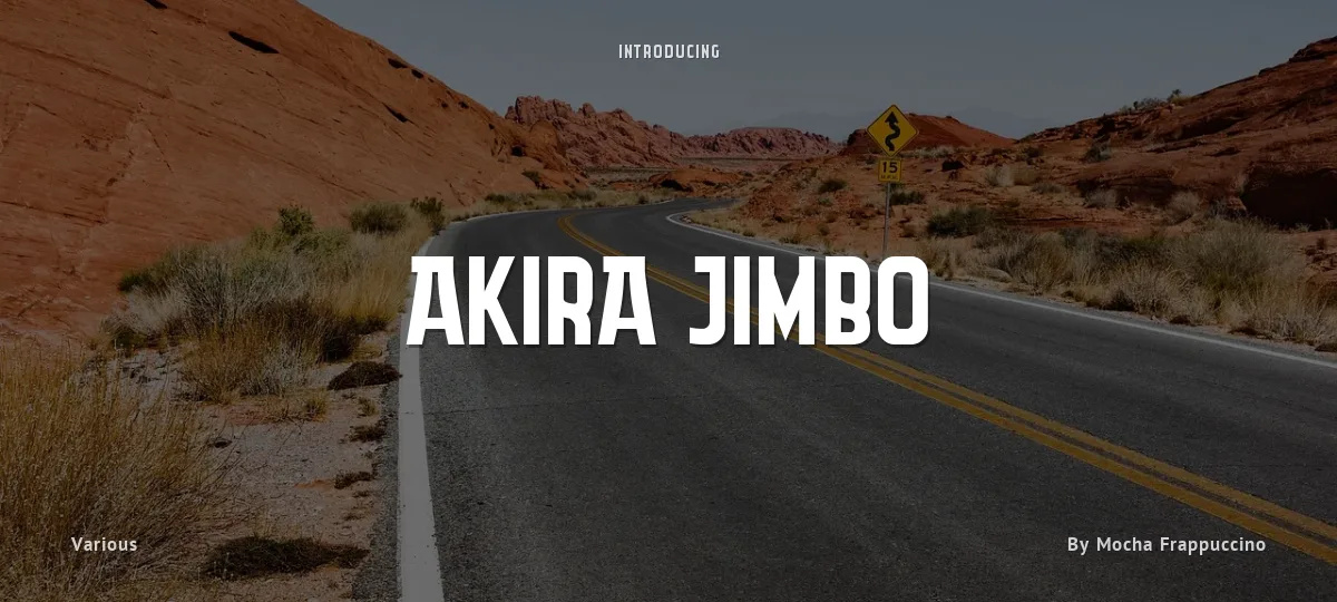 Akira Jimbo font preview