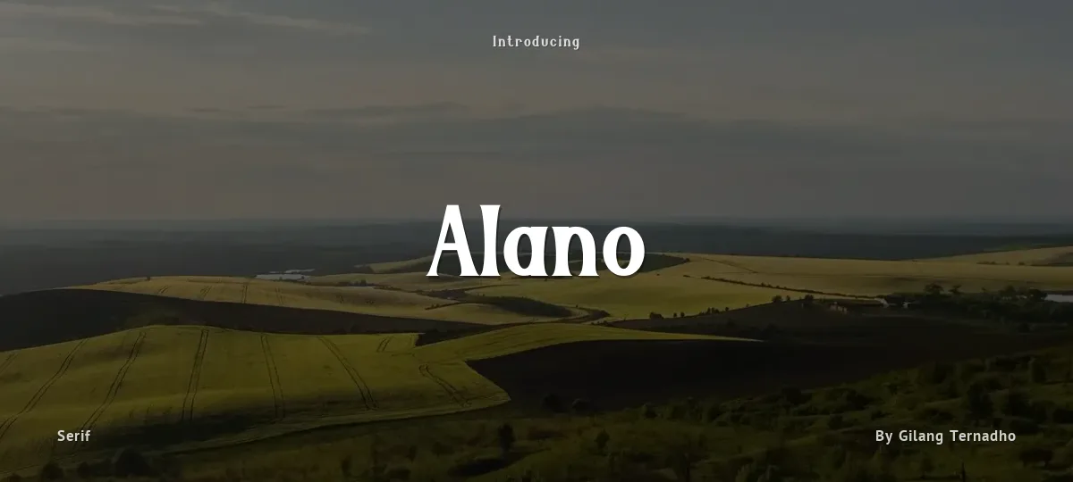 Alano font preview