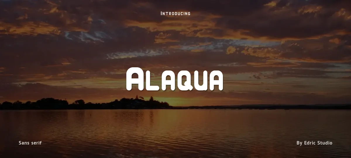 Alaqua font preview