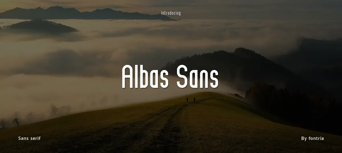 Albas Sans font preview