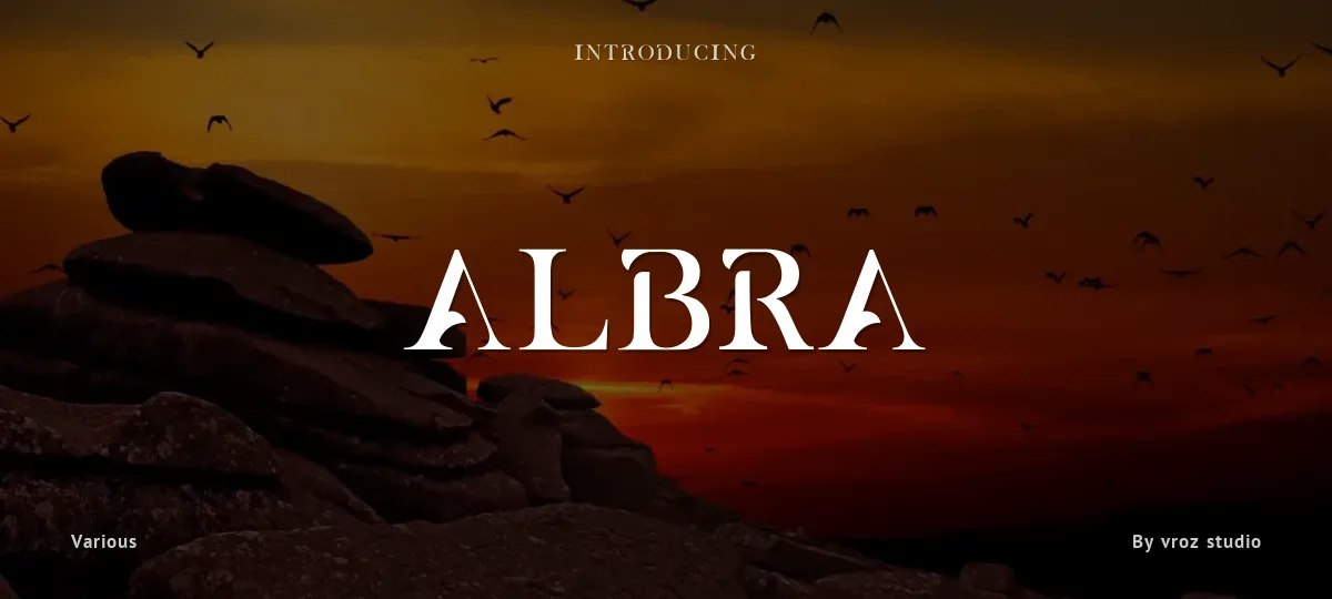 Albra font preview