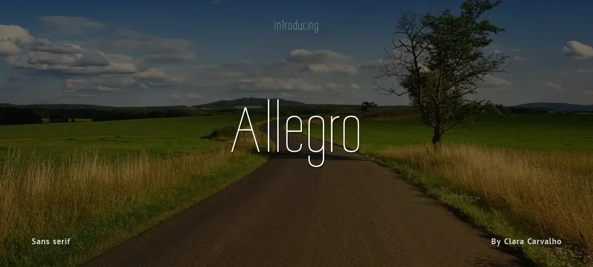 Allegro font preview