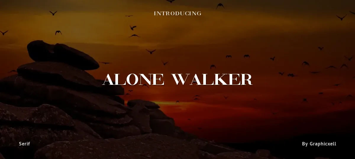Alone Walker font preview