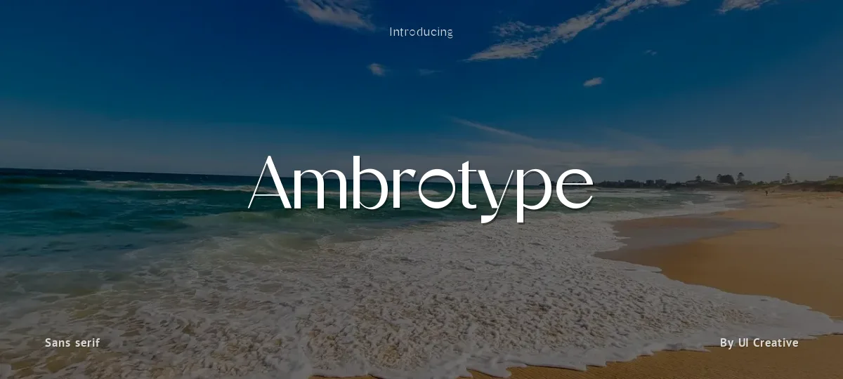 Ambrotype font preview