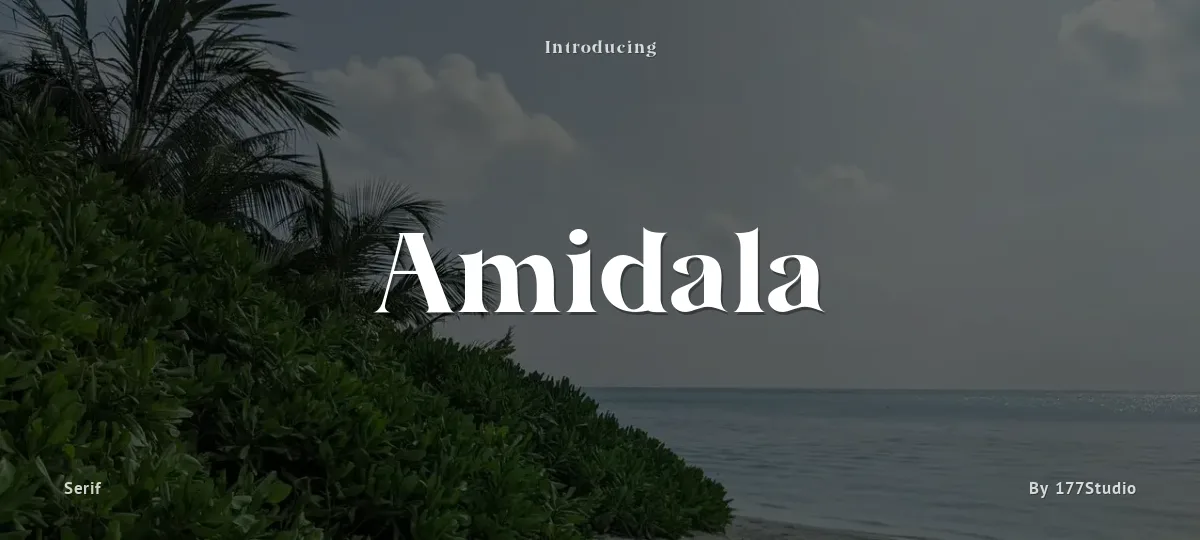 Amidala font preview