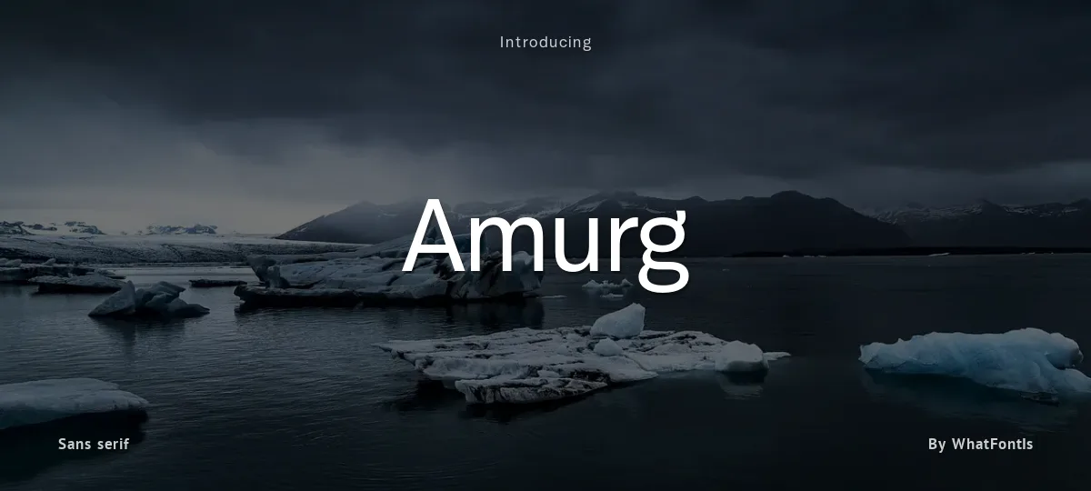 Amurg font preview