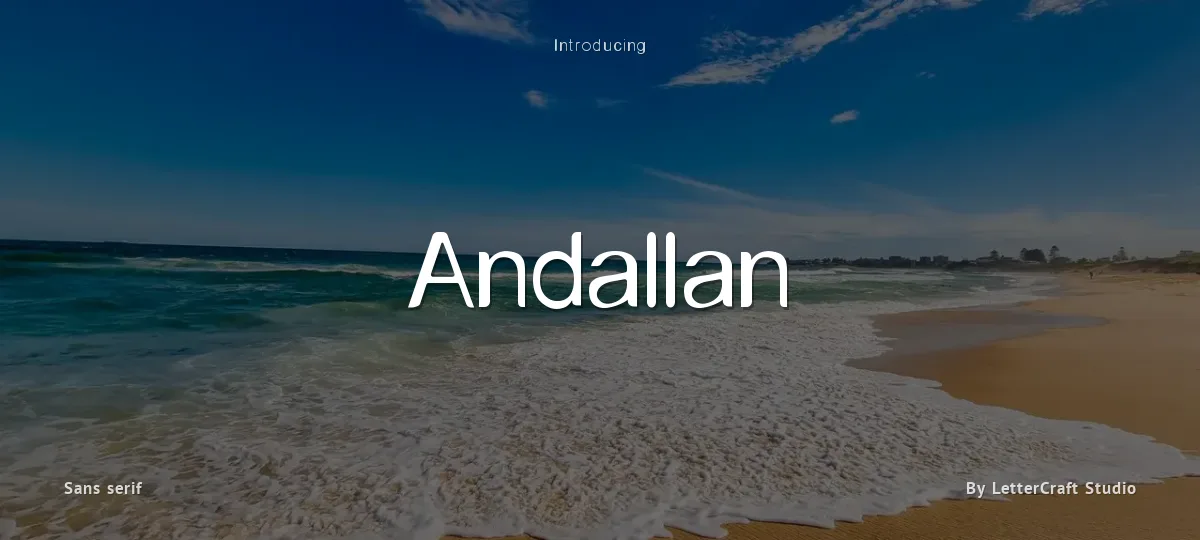 Andallan font preview