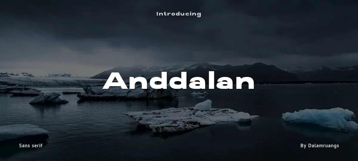Anddalan font preview