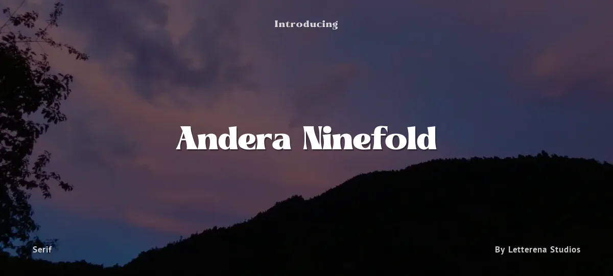 Andera Ninefold font preview