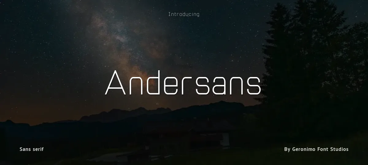 Andersans font preview