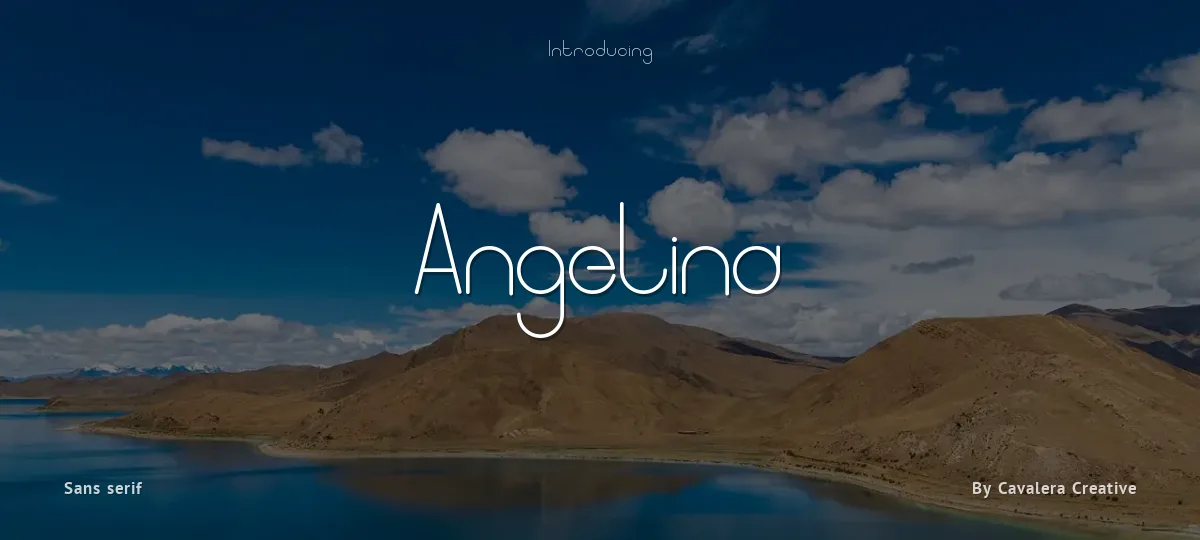 Angelina font preview