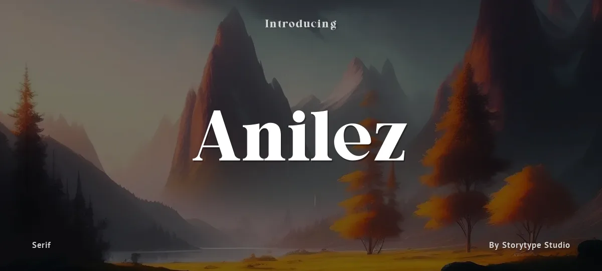 Anilez font preview