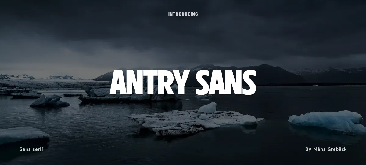 Antry Sans font preview