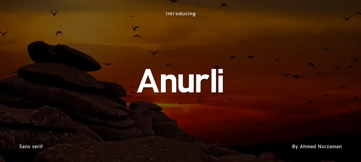 Anurli font preview