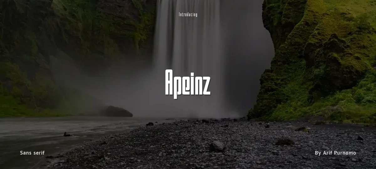 Apeinz font preview
