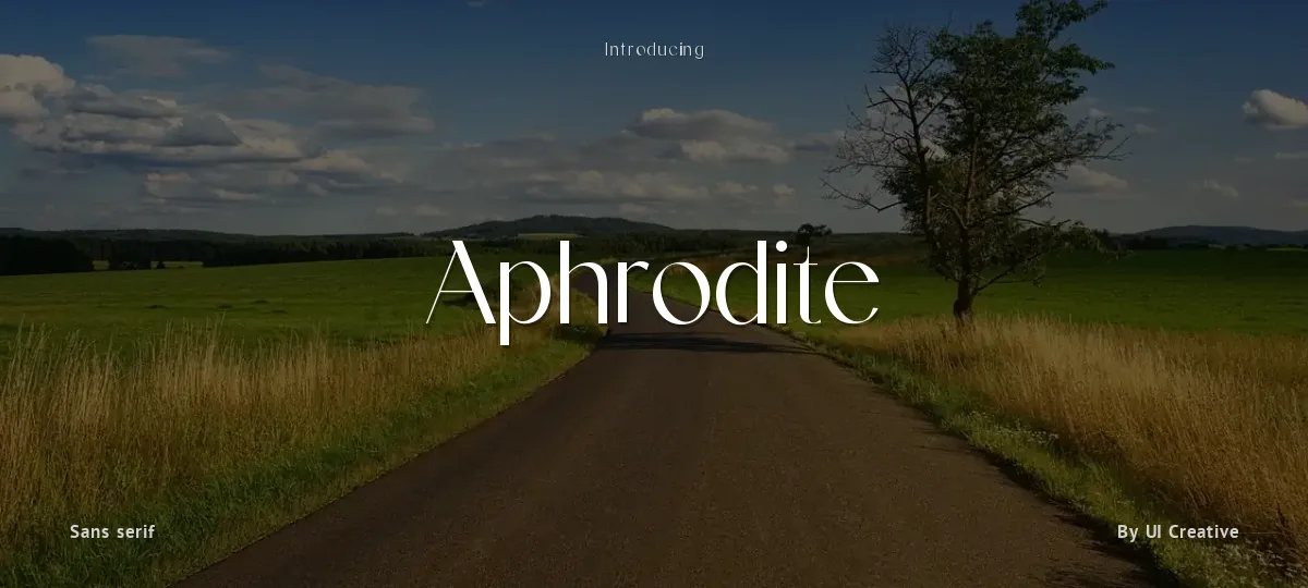 Aphrodite font preview