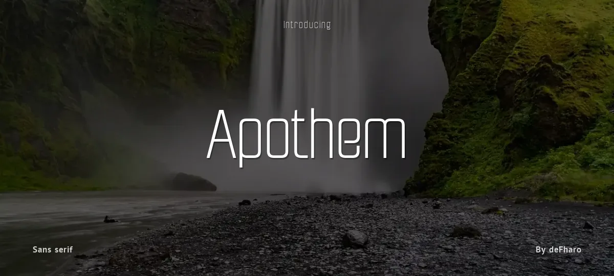 Apothem font preview
