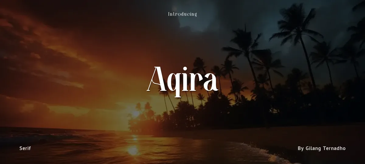 Aqira font preview