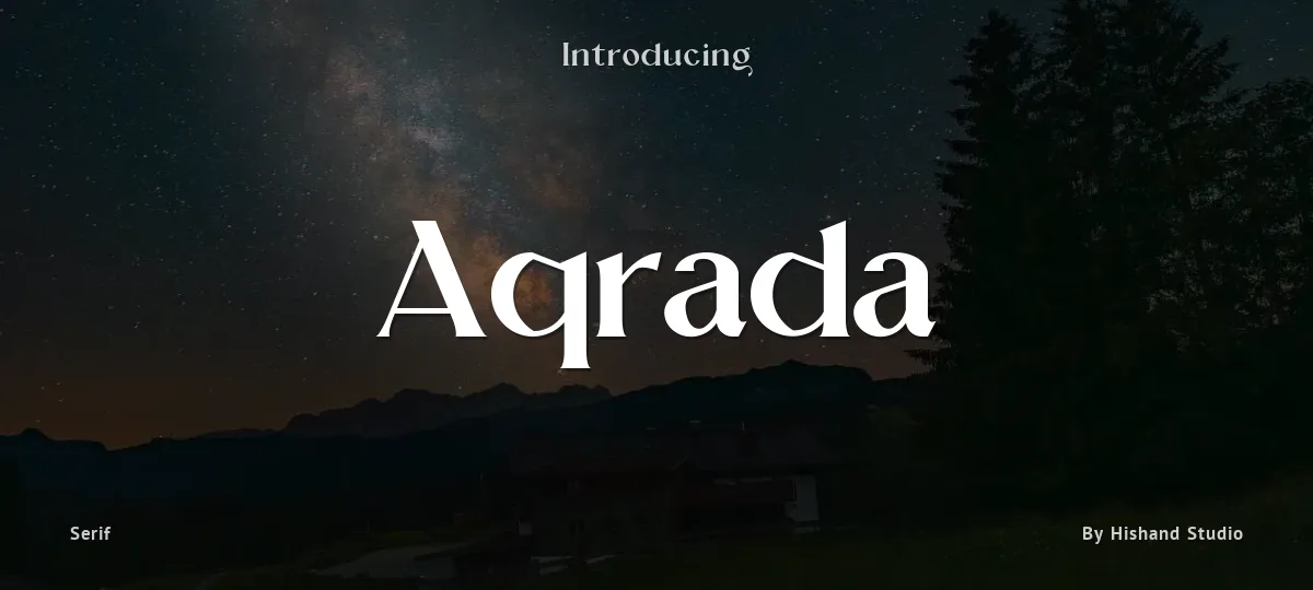 Aqrada font preview