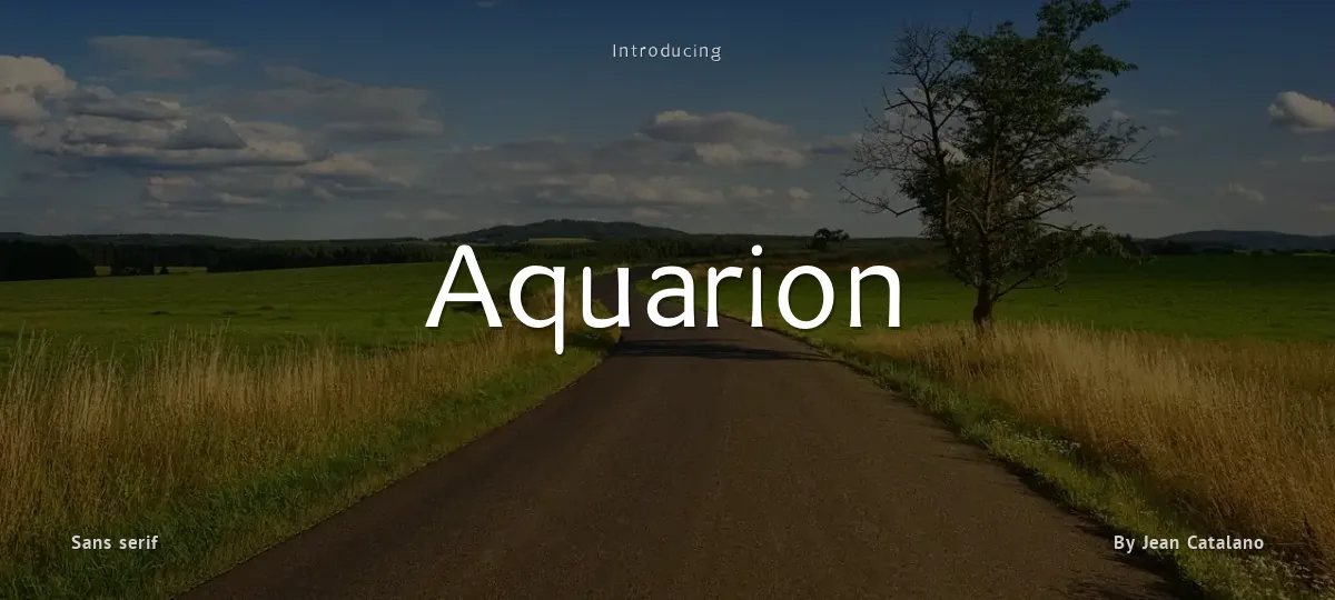 Aquarion font preview