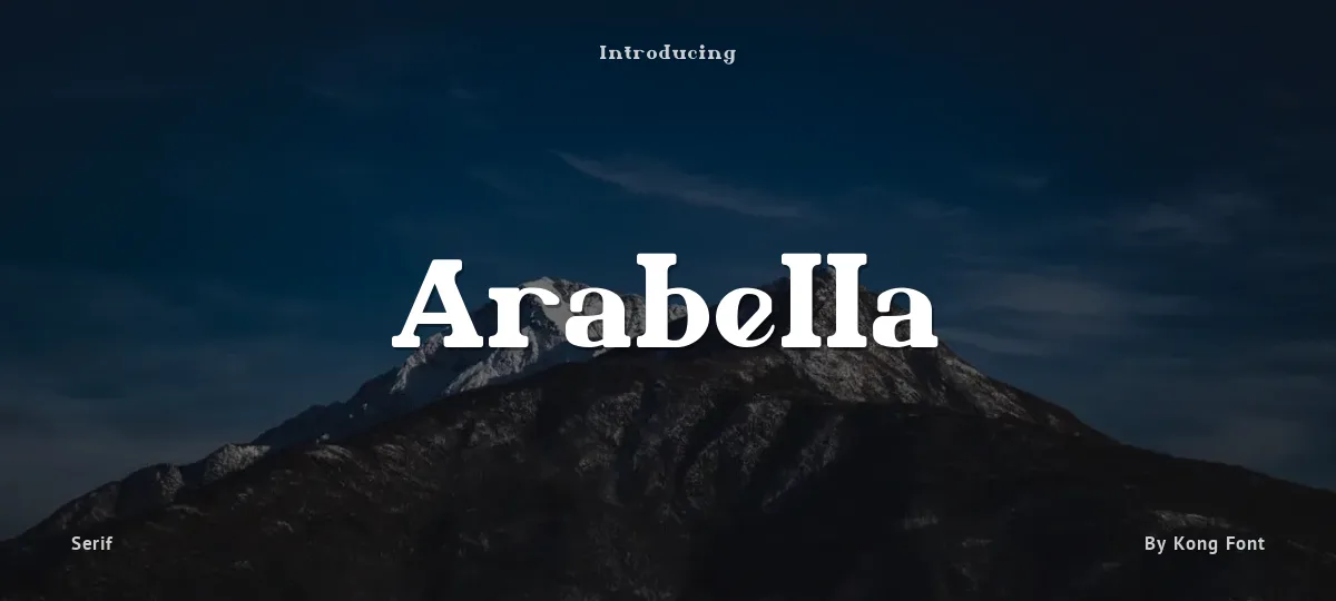 Arabella font preview