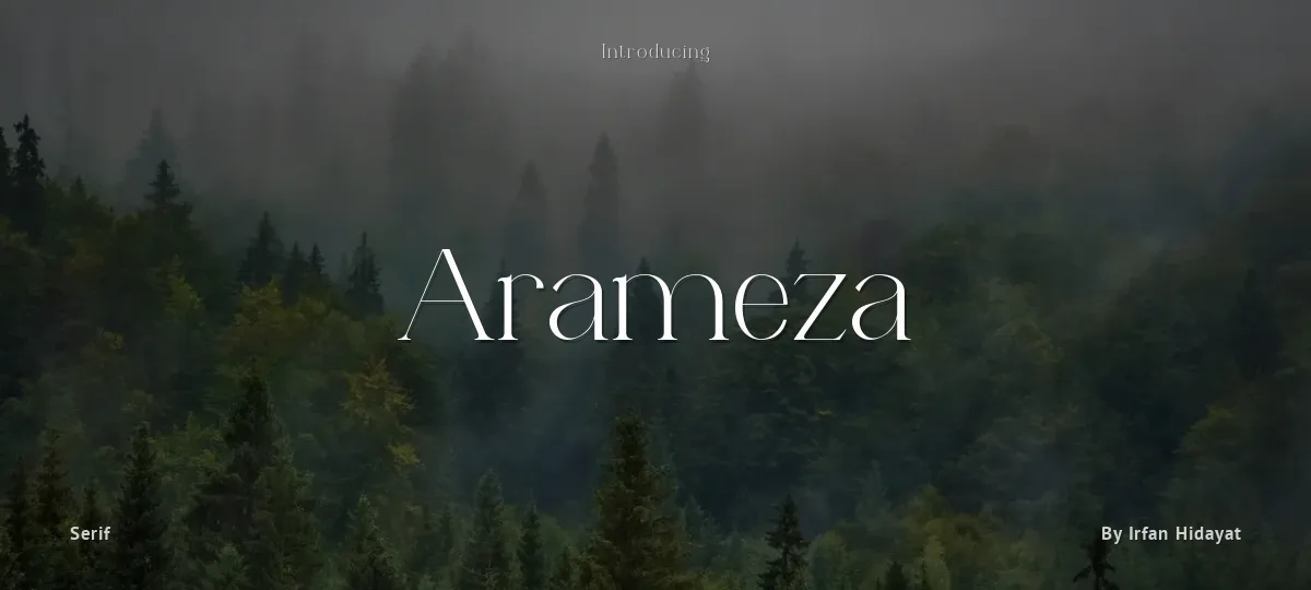Arameza font preview