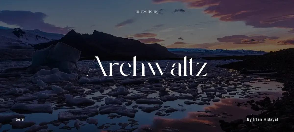 Archwaltz font preview