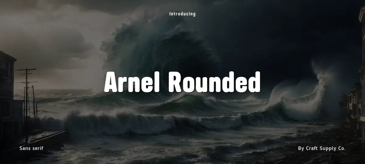 Arnel Rounded font preview