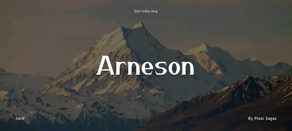 Arneson font preview