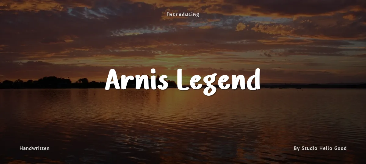 Arnis Legend font preview