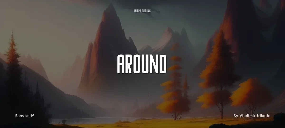 Around font preview