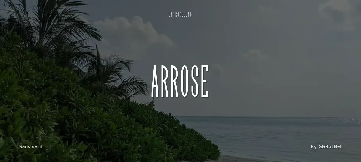 Arrose font preview