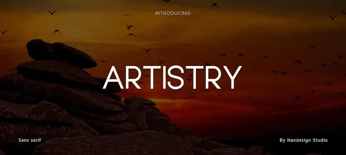Artistry font preview
