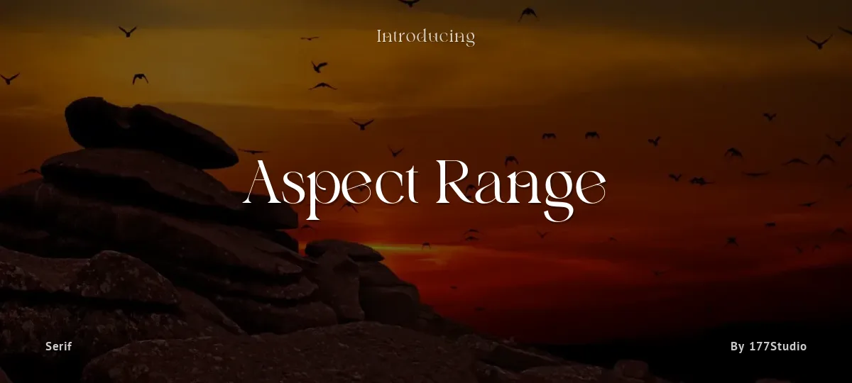 Aspect Range font preview