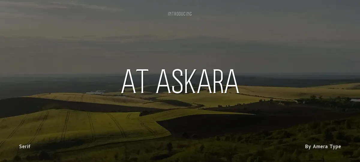 AT Askara font preview