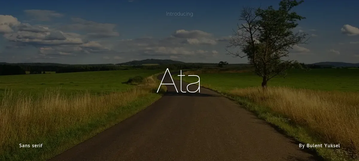 Ata font preview