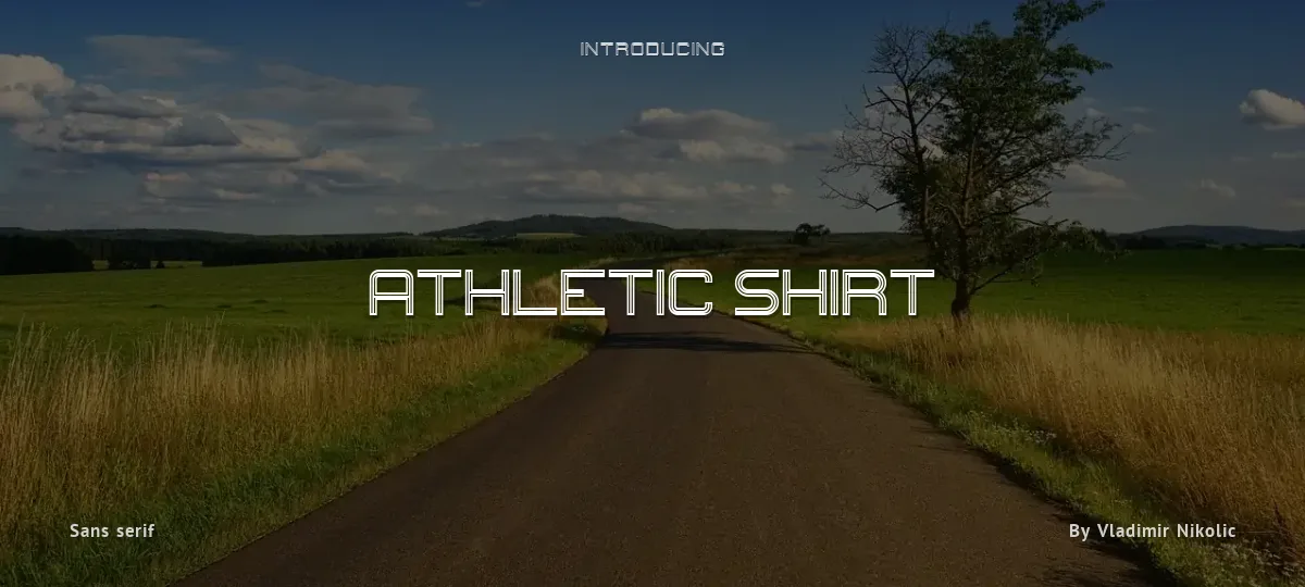 Athletic Shirt font preview