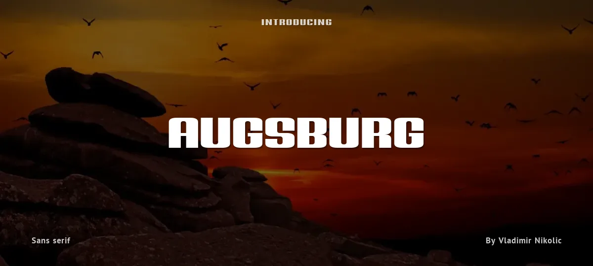 Augsburg font preview