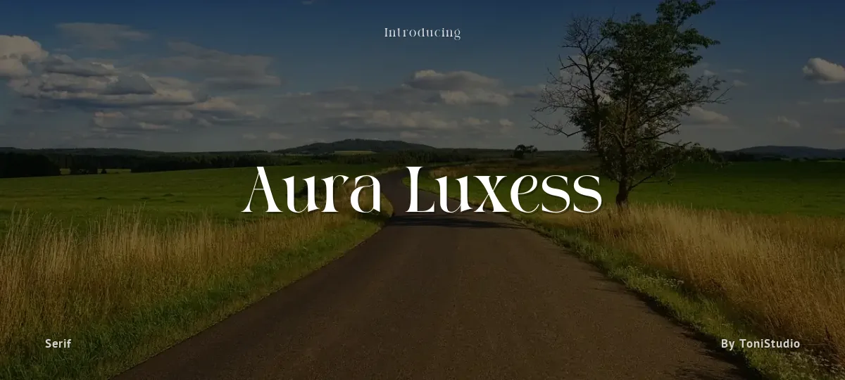 Aura Luxess font preview