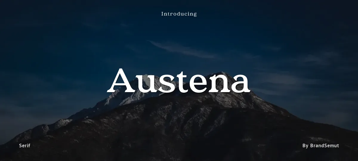 Austena font preview