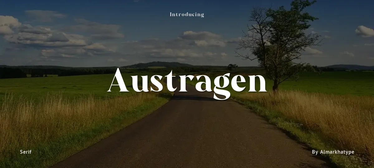 Austragen font preview