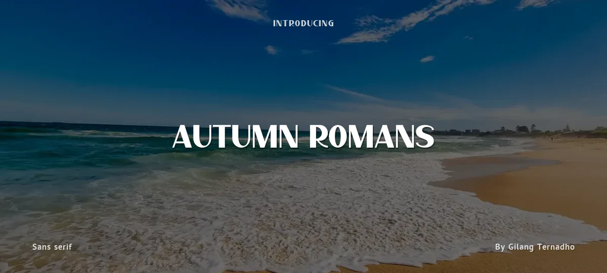 Autumn Romans font preview