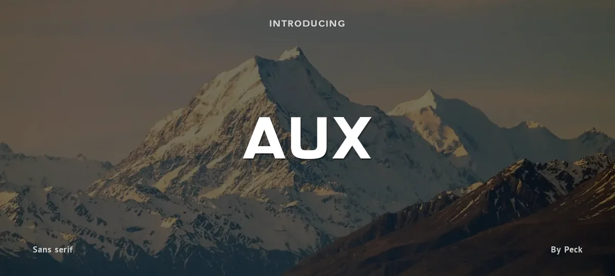 Aux font preview